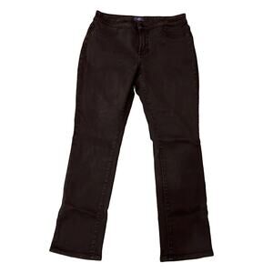 NYDJ Women's Skinny Leg Legging Jeans Chocolate Brown Size 10P